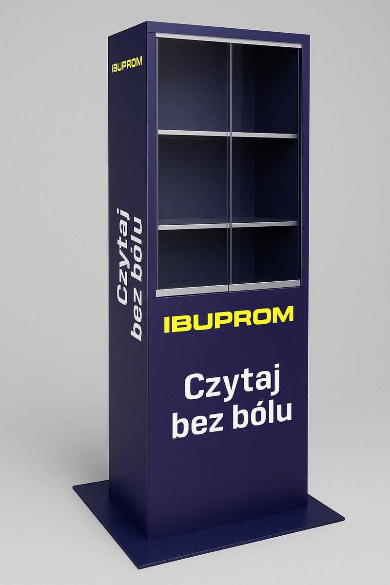 Pharmacy display case